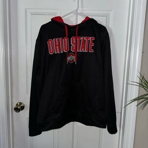 NWOT Ohio State Black Hoodie with Red Accents Unisex Adult